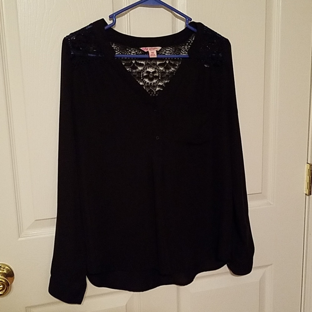 Candies Black Dress Shirt